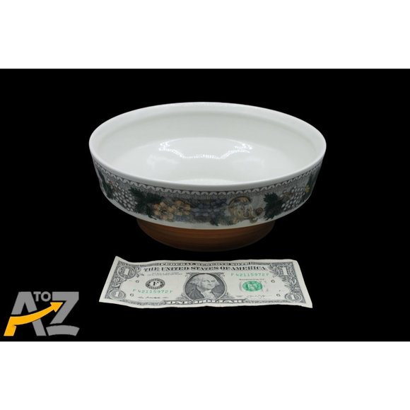 Vintage Goebel Country Burgund 8" Vegetable Serving Bowl - West Germany - Picture 5 of 11